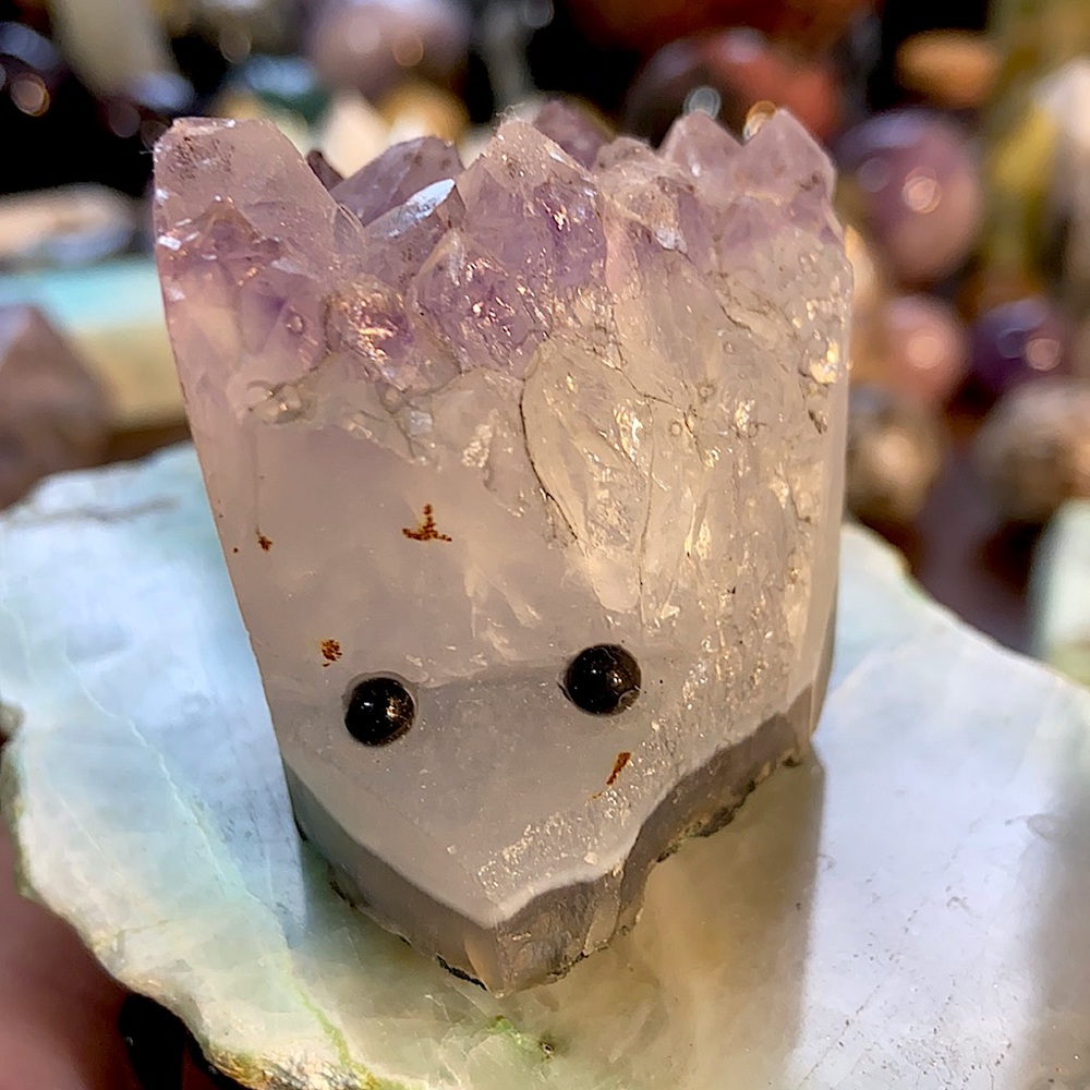 🔥SALE🔥 Amethyst Crystal Cluster Hedgehog!